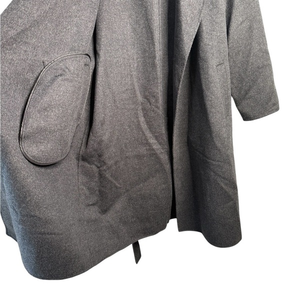 J. Crew Dark Gray Wool Blend Belted Overcoat with Shawl Collar NWOT Size XL - Picture 14 of 16